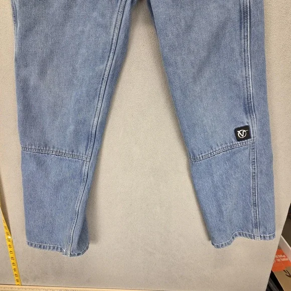 Vans Rowan Jeans Mens Blue Loose Fit Straight Double Knee Skater Y2K Fits 29x30 - Picture 9 of 16